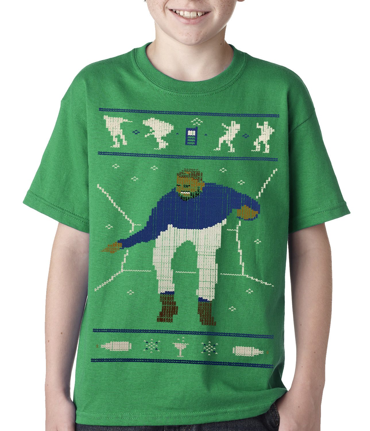Ugly Christmas Tee - Dancing Man Kids T-shirt