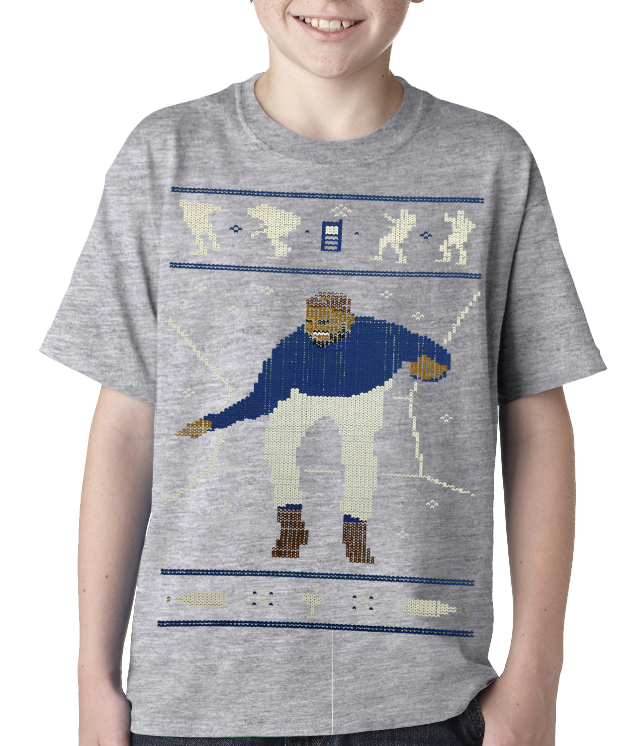 Ugly Christmas Tee - Dancing Man Kids T-shirt