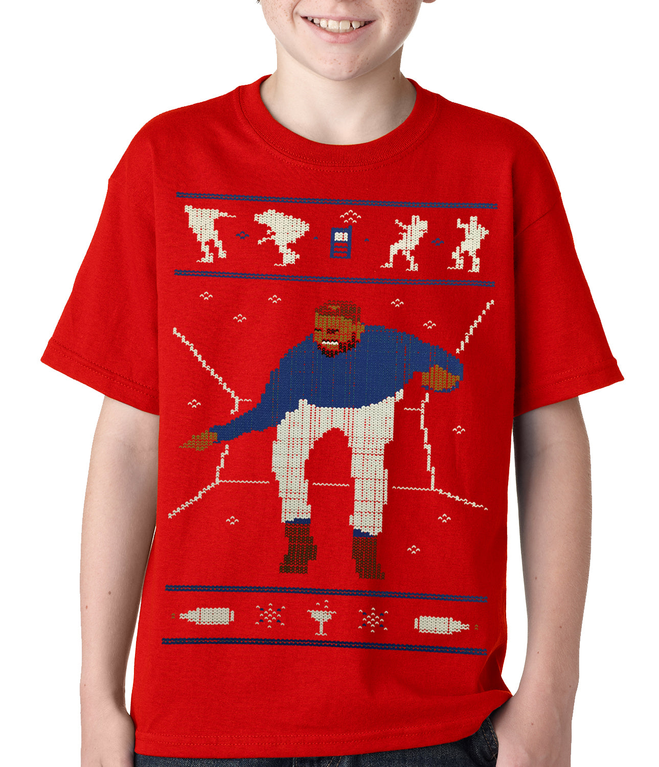 Ugly Christmas Tee - Dancing Man Kids T-shirt