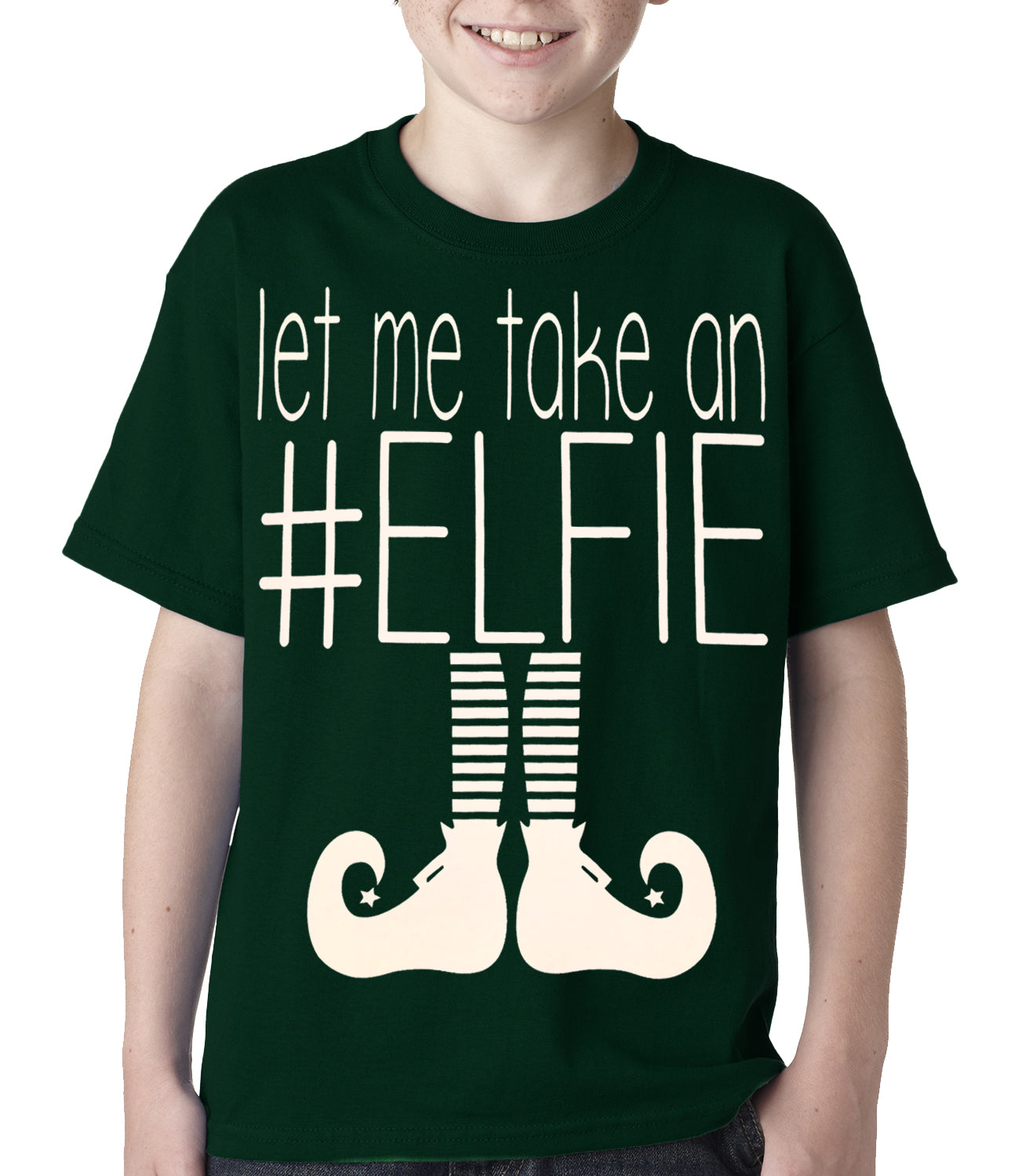 Ugly Christmas Tee - Let Me Take An #ELFIE Ugly Christmas Kids T-shirt