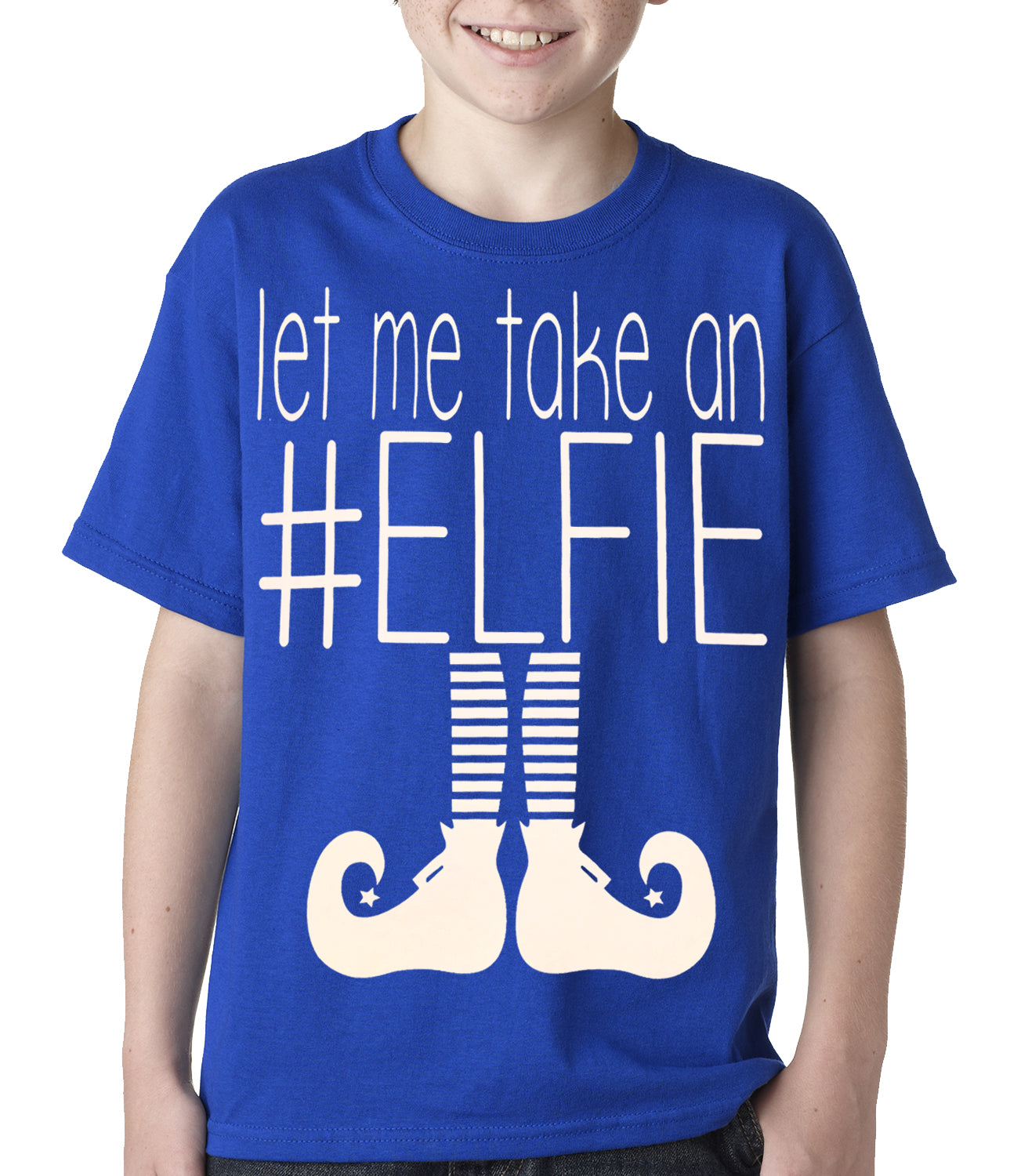 Ugly Christmas Tee - Let Me Take An #ELFIE Ugly Christmas Kids T-shirt