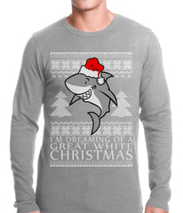 Great White Shark Christmas Thermal Shirt