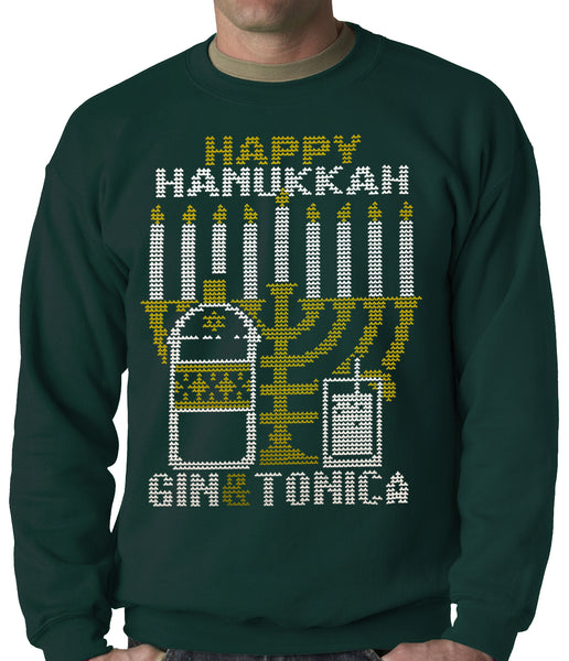 Adult Sweater Light Up Menorah Sweater Hanukkah Ugly Sweater