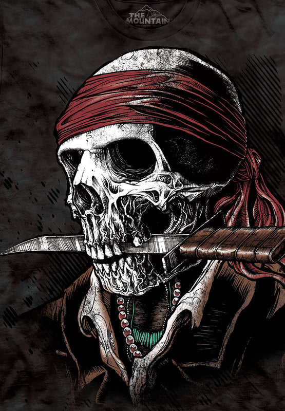 Undead Pirate Big Face Men's T-Shirt