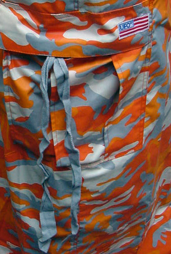 Unisex 40 " Wide Leg UFO Pants (Orange Camo)