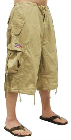 Unisex Basic UFO Pants w/ Zip Off Legs to Shorts (Khaki)