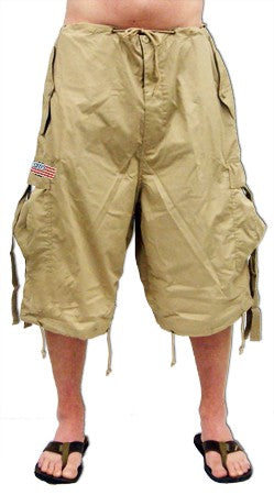 Unisex Basic UFO Pants w/ Zip Off Legs to Shorts (Khaki)