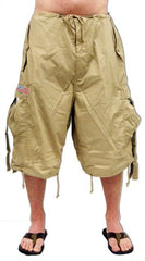 Unisex Basic UFO Pants w/ Zip Off Legs to Shorts (Khaki)