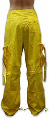 Unisex Basic UFO Pants w/ Zip Off Legs to Shorts (Yellow)