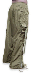 Unisex Basic UFO Pants with Expandable Bottoms (Moss/Lt Grey)