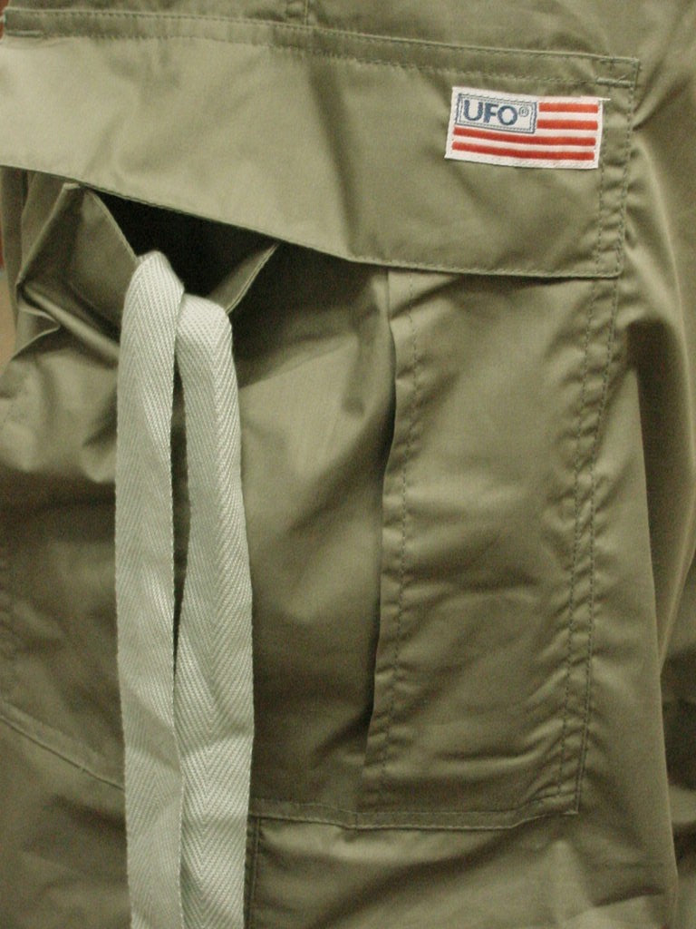 Unisex Basic UFO Pants with Expandable Bottoms (Moss/Lt Grey)