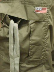 Unisex Basic UFO Pants with Expandable Bottoms (Moss/Lt Grey)