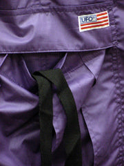 Unisex Basic UFO Pants with Expandable Bottoms (Purple / Black)