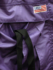 Unisex Basic UFO Pants with Expandable Bottoms (Purple / Black)