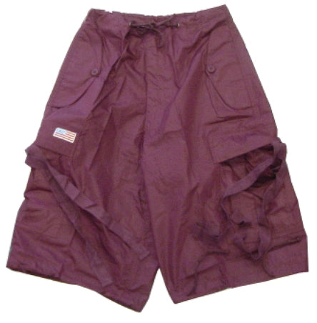 Unisex Basic UFO Shorts (Burgundy)