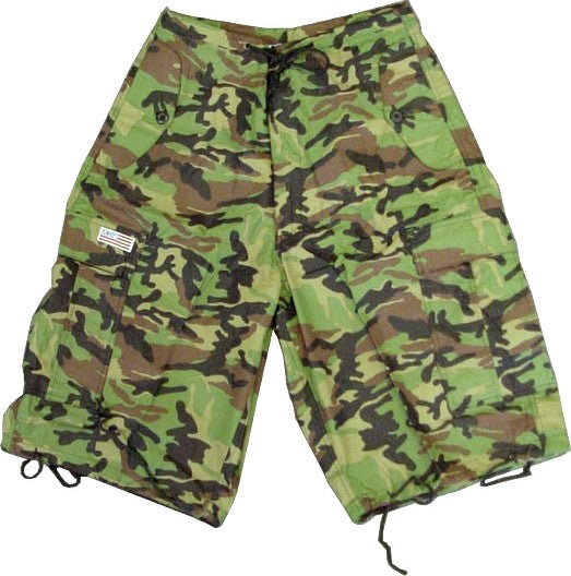 Unisex Basic UFO Shorts (Green Camo)