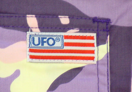 Unisex Basic UFO Shorts (Purple Camo)
