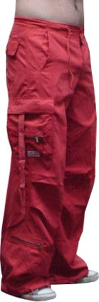 Unisex UFO Slim Fit Cantiene Pants (Red)