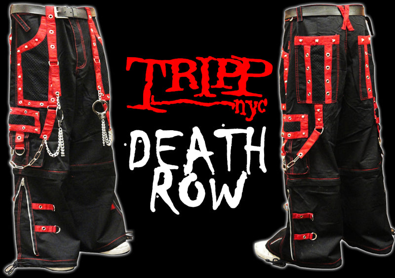 Tripp Darkstreet NYC - "New Death Row" Bondage Pants (Black/Red)