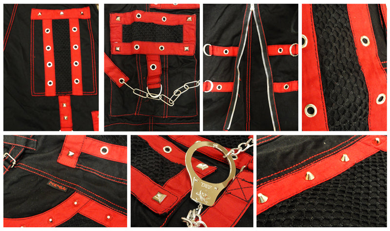 Tripp Darkstreet NYC - "New Death Row" Bondage Pants (Black/Red)
