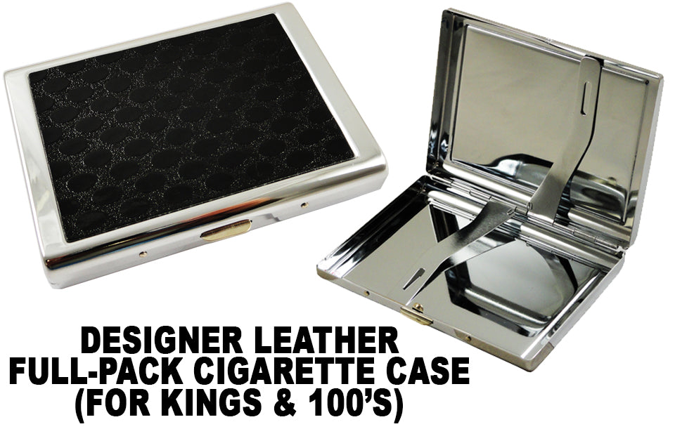Designer Leather Full-Pack Cigarette Case (For Regular size & 100's)