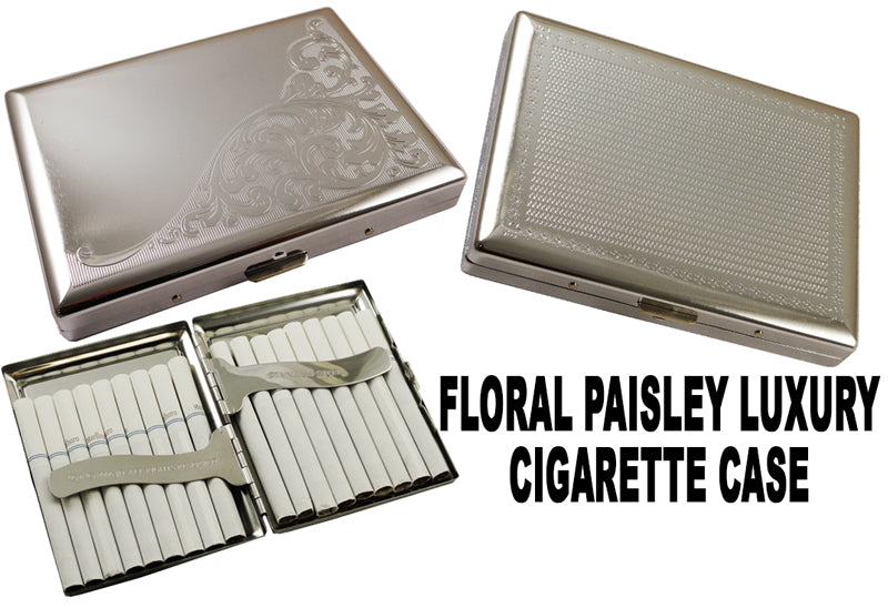 Floral Paisley Luxury Cigarette Case (For Regular Size & 100's)