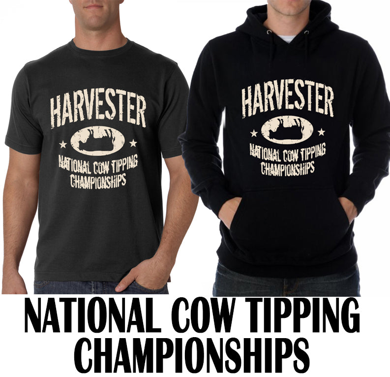 Harvester National Cow Tipping Championships Men's T-Shirt