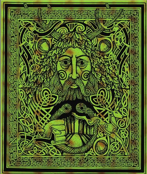 Greenman of the Forest Tapestry & Bedspread