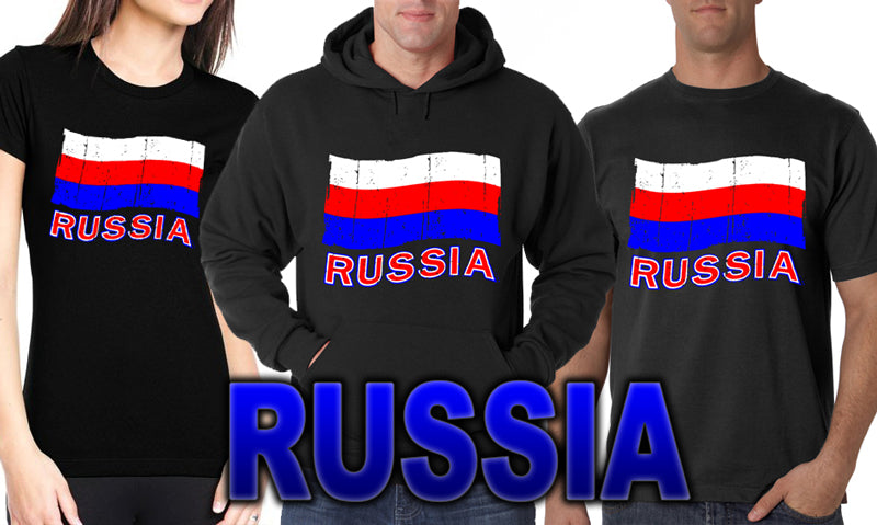 Russia Vintage Flag Girl's T-Shirt