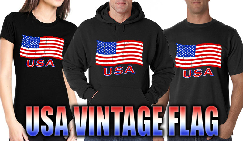 USA Vintage Flag Girl's T-Shirt