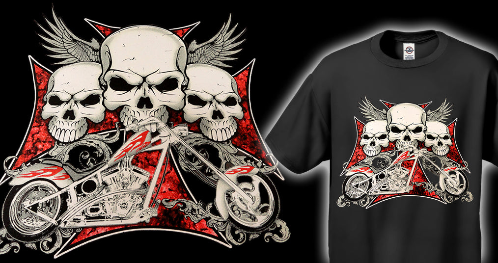 Flying Skulls of Death Men's T-Shirt