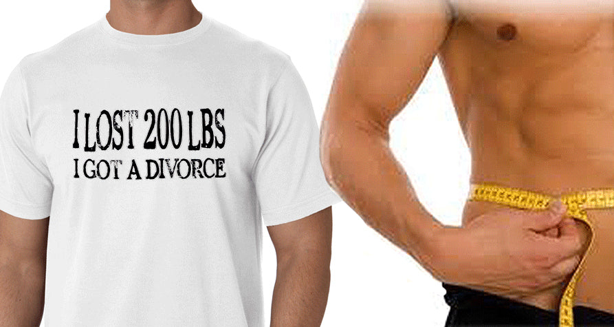 Funny Divorce T-Shirts - "I Lost 200 LBS I Got a Divorce" T-Shirt