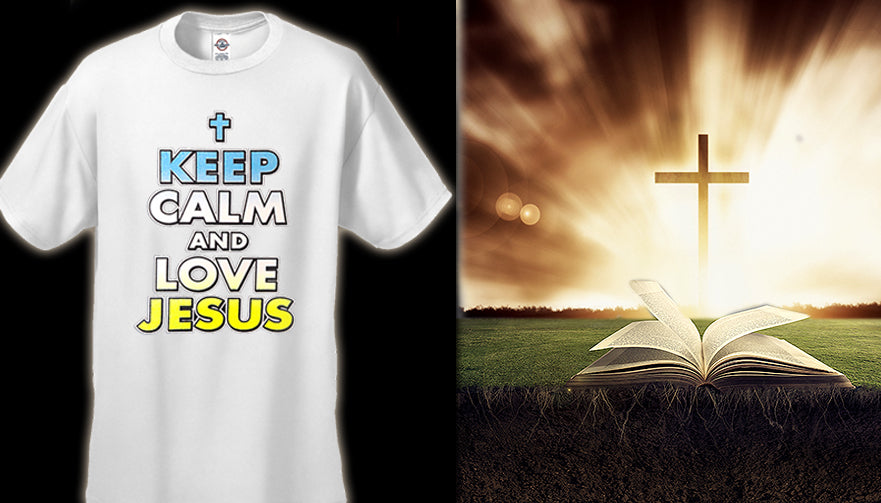 Keep Calm And Love Jesus Men's T-Shirt