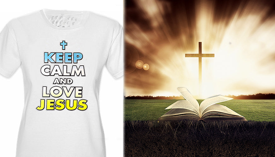 keep Calm And Love Jesus Girls T-Shirt