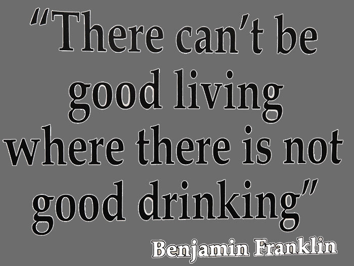 There Cant Be Good Living (Benjamin Franklin) Men's T-Shirt
