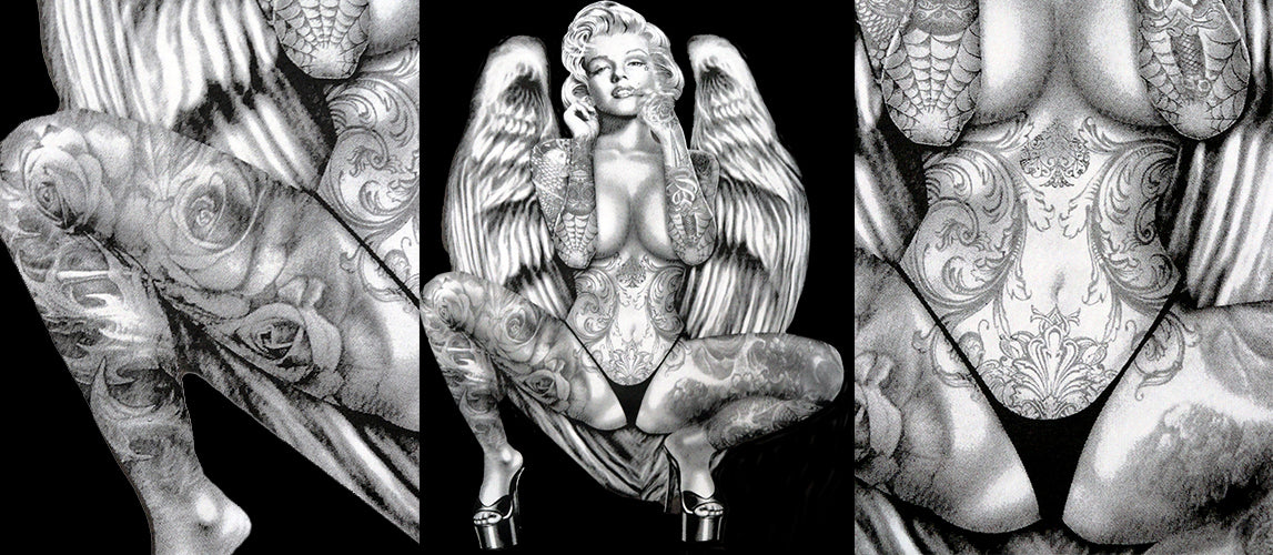Marilyn Monroe Sexy Angel Wings Men's T-Shirt