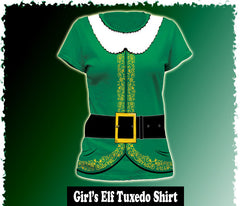 Elf Tuxedo Costume Girl's T-Shirt