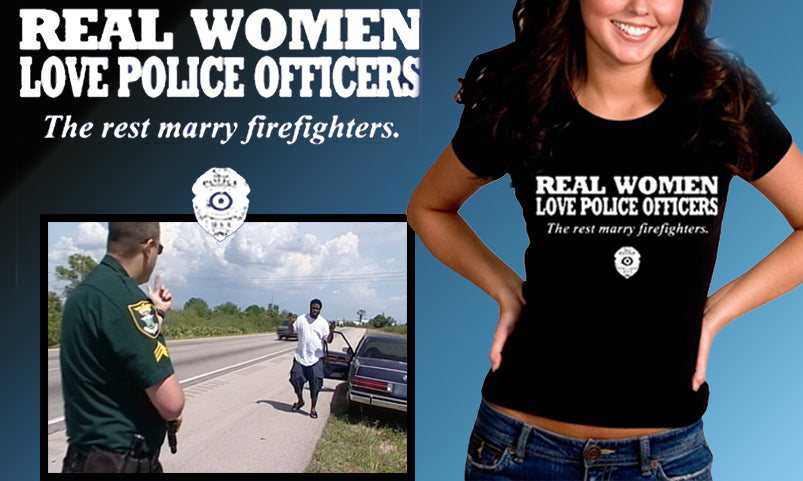 Real Women Love Police Officers Girl's T- Shirt