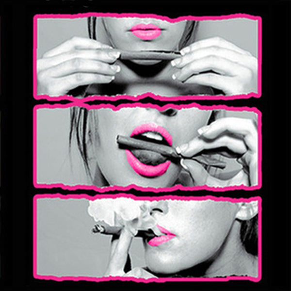 Hot Pink Roll Lick Smoke Sexy Celebrity Men's T-Shirt