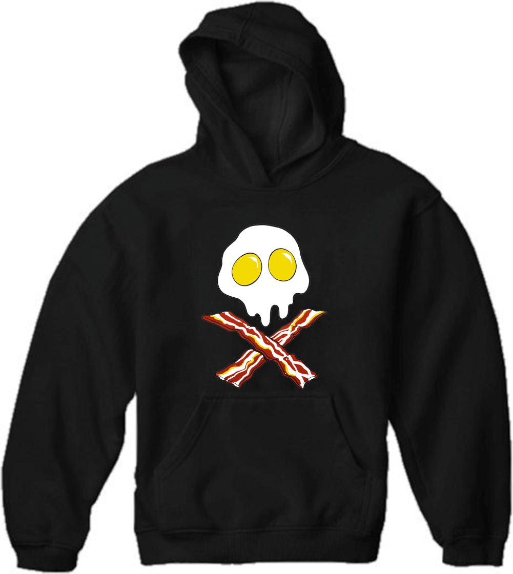 Eggs Bacon Skull Adult Hoodie