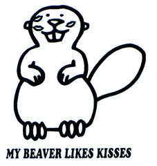 My Beaver Likes Kisses Girls T-Shirt