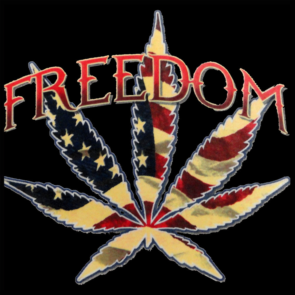 Freedom Pot Leaf Adult Hoodie