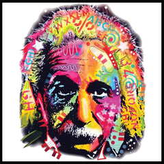 Einstein Graffiti Fractal Adult Hoodie