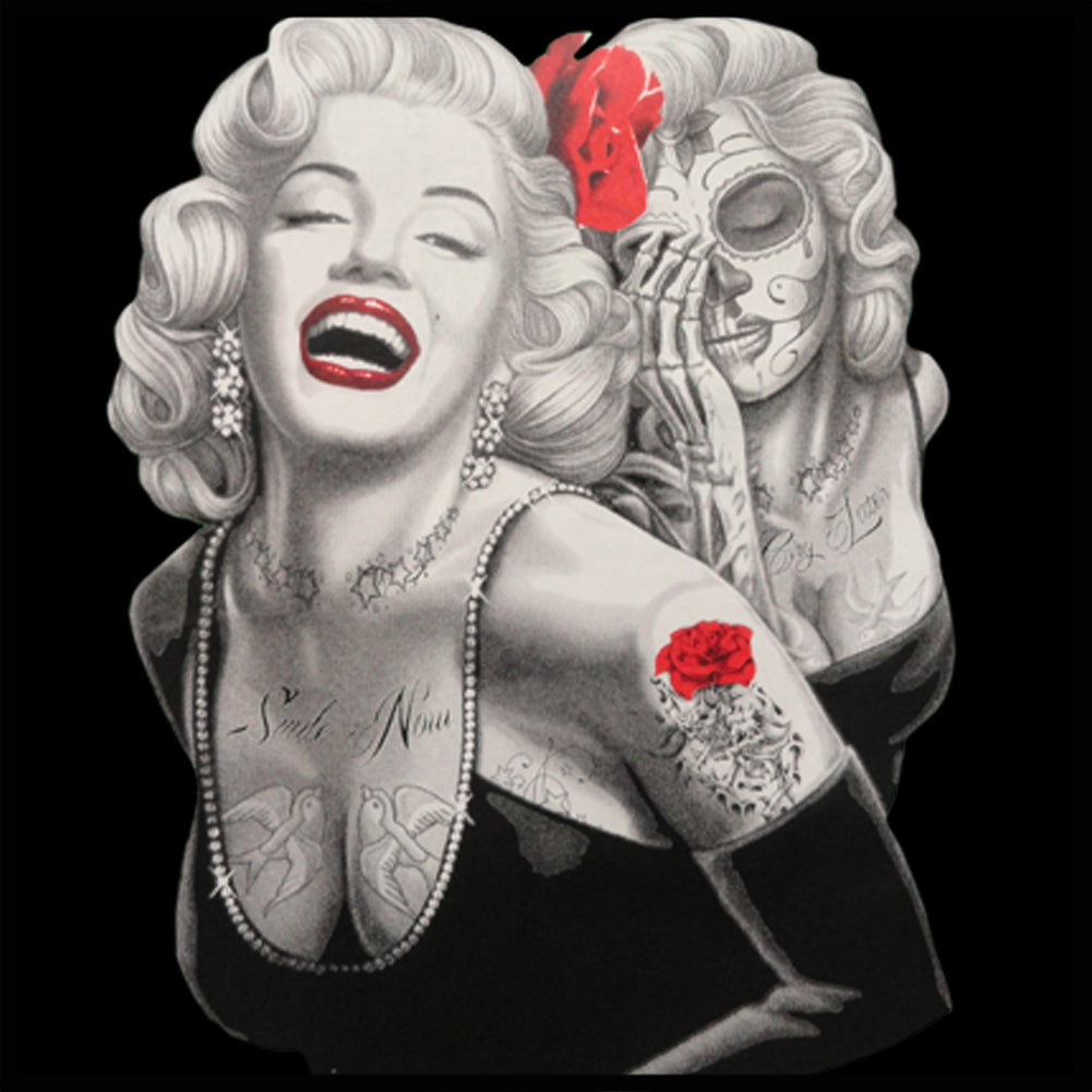 Marilyn Monroe Smile Now Cry Later Adult Hoodie