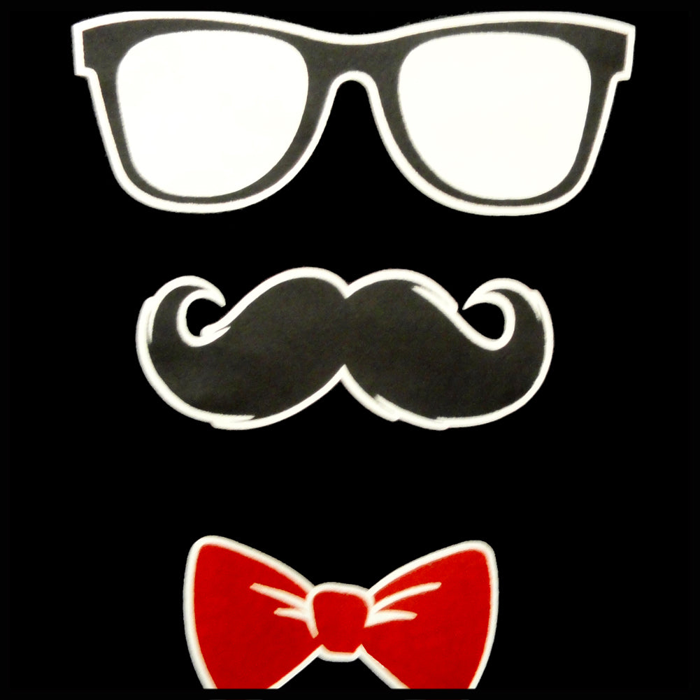 Glasses, Mustache, and Bow Tie Men's T-Shirt