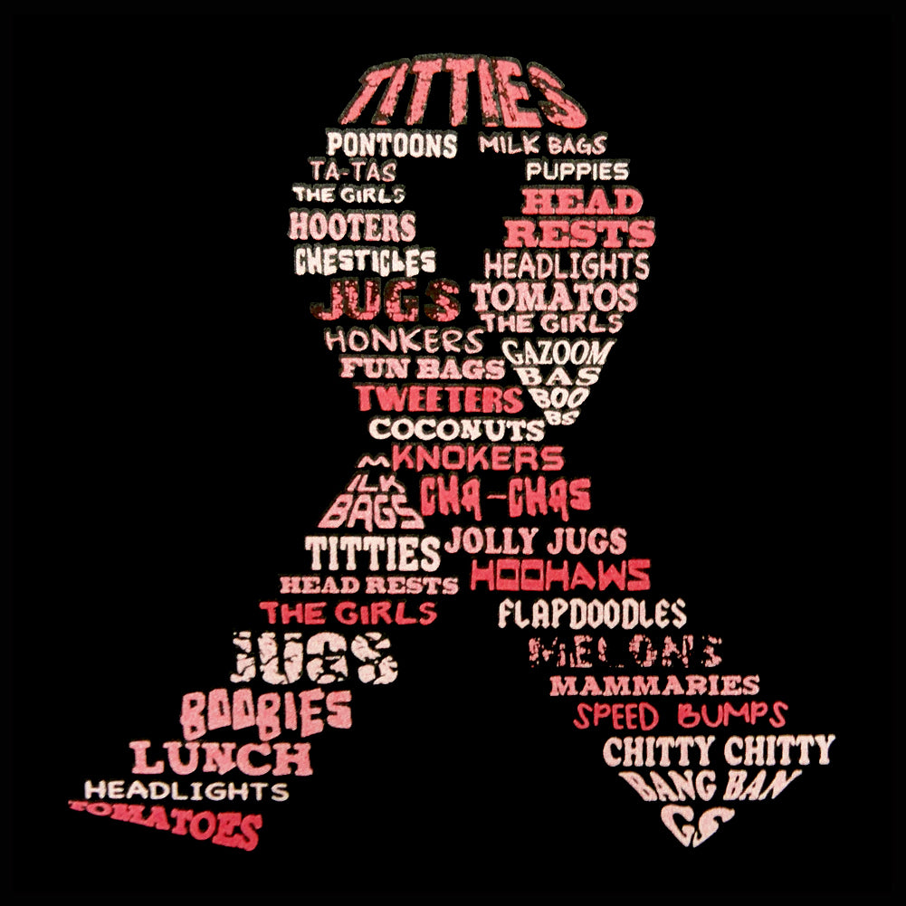 Breast Cancer Awareness "Words" Adult Hoodie