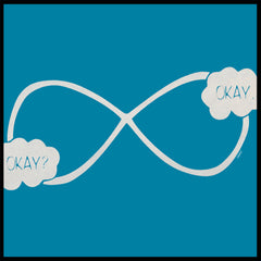 "Okay? Okay." John Green Quote The Fault in Our Stars Infinity Symbol Girl's T-Shirt