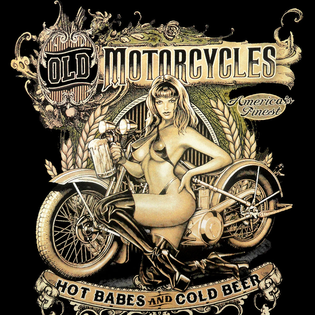 Hot Babes and Cold Beer Biker Mens T-shirt