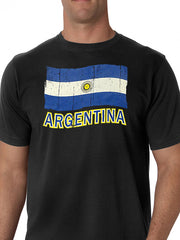 Vintage Argentina Waving Flag Men's T-Shirt