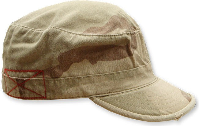 Vintage BDU Fatigue Combat Hat (Desert Sand Camo)